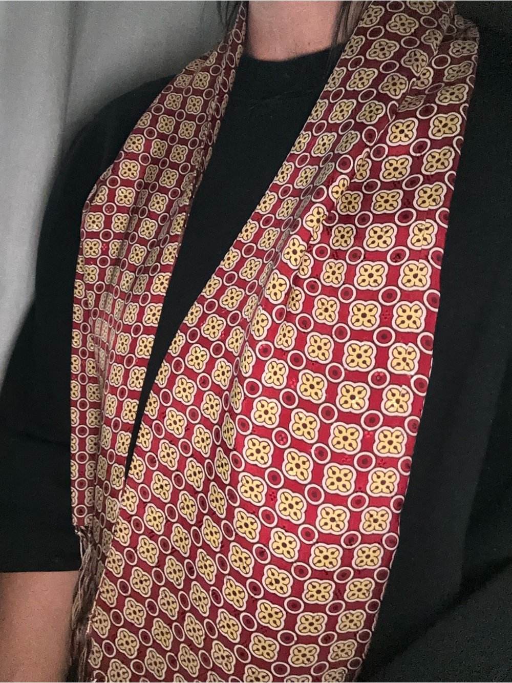 Beautiful Vintage Fringe Scarf - Harry Potter Inspired